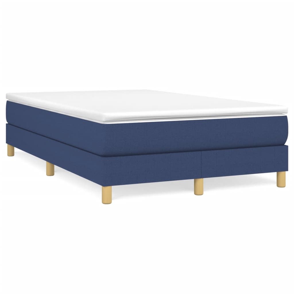 Boxspring sengeramme 120x200 cm stof blå