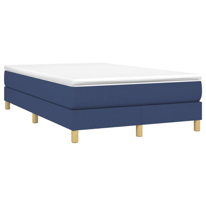 Boxspring sengeramme 120x200 cm stof blå