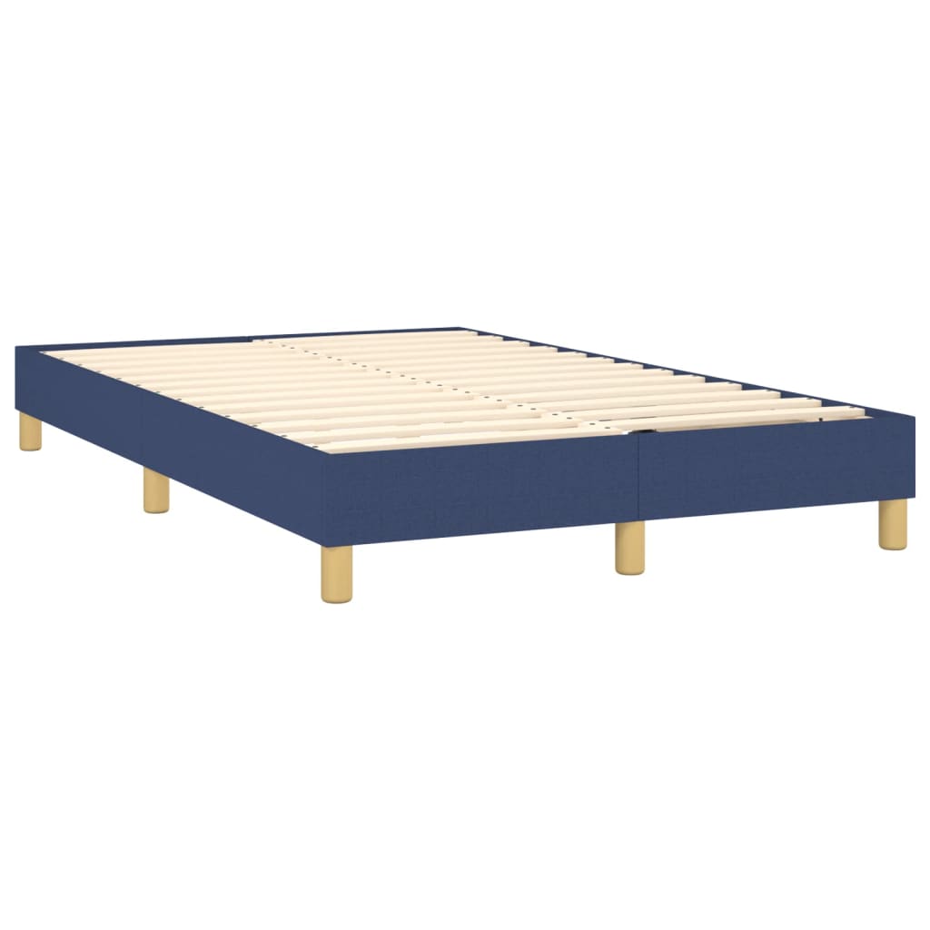 Boxspring sengeramme 120x200 cm stof blå