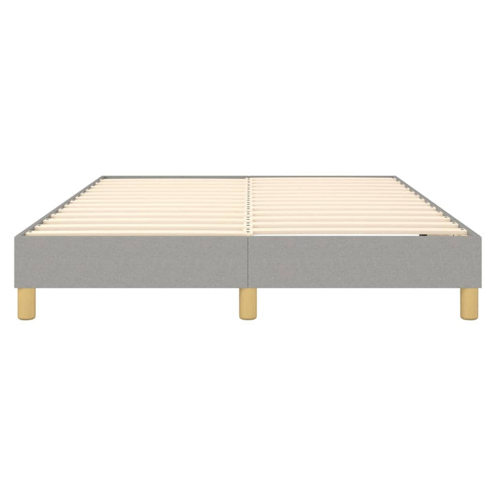 Boxspring sengeramme 140x190 cm stof lysegrå