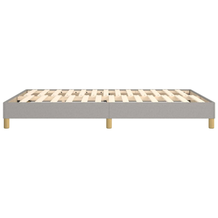 Boxspring sengeramme 140x190 cm stof lysegrå