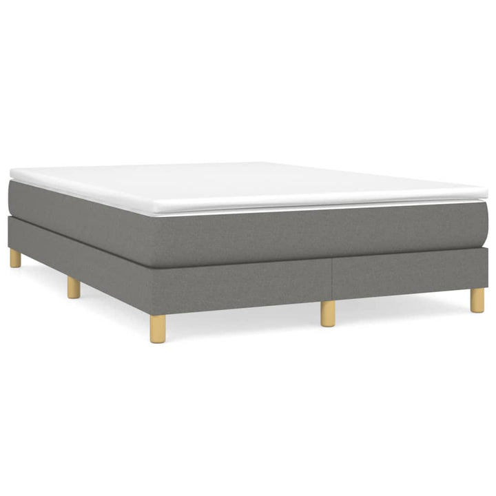 Boxspring sengeramme 140x190 cm stof mørkegrå