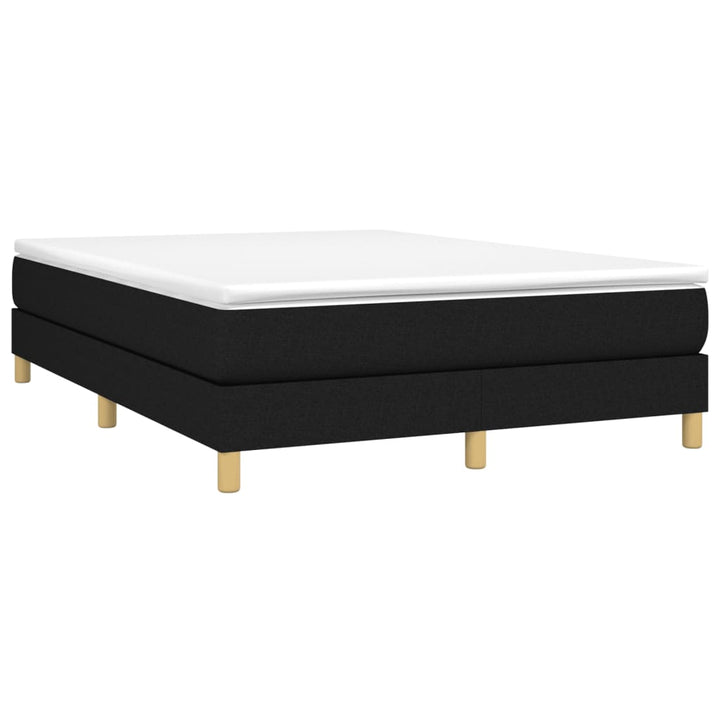 Boxspring sengeramme 140x190 cm stof sort
