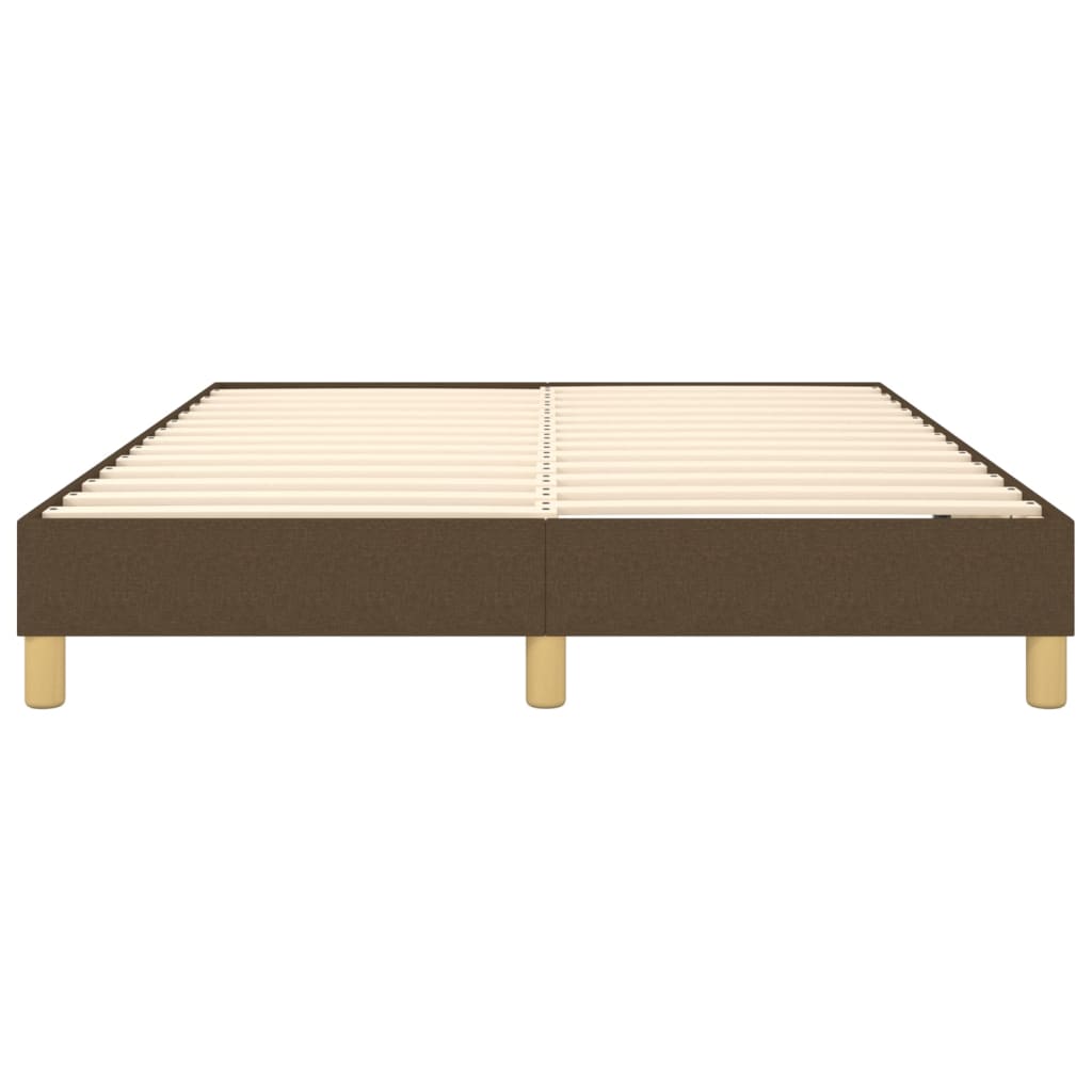 Boxspring sengeramme 140x190 cm stof mørkebrun