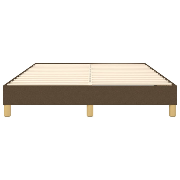 Boxspring sengeramme 140x190 cm stof mørkebrun