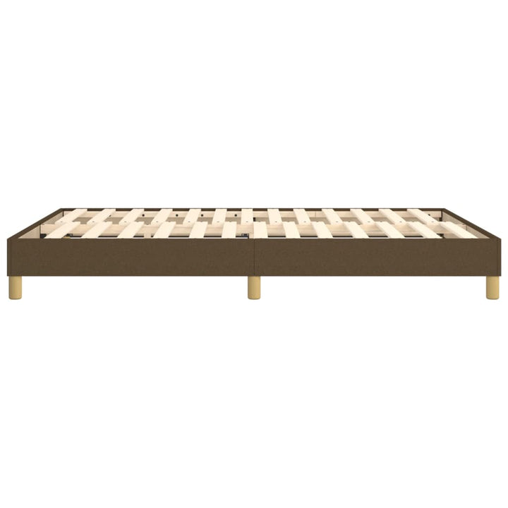 Boxspring sengeramme 140x190 cm stof mørkebrun