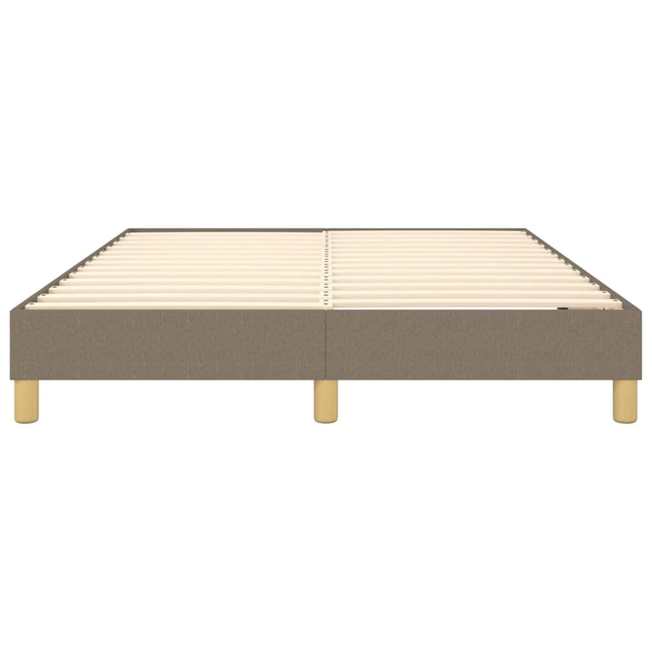 Boxspring sengeramme 140x190 cm stof gråbrun