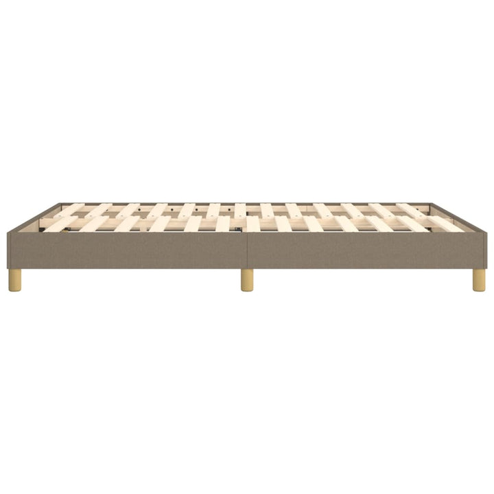 Boxspring sengeramme 140x190 cm stof gråbrun