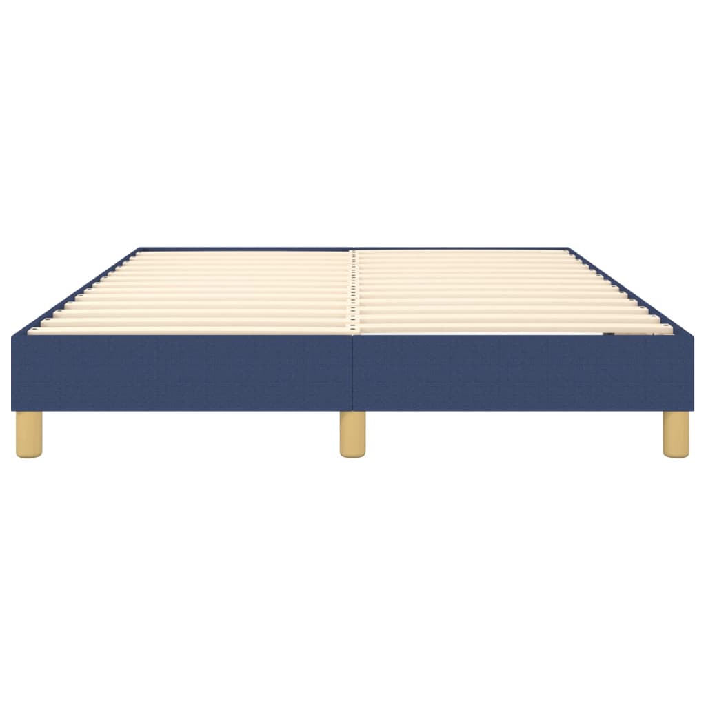 Boxspring sengeramme 140x190 cm stof blå