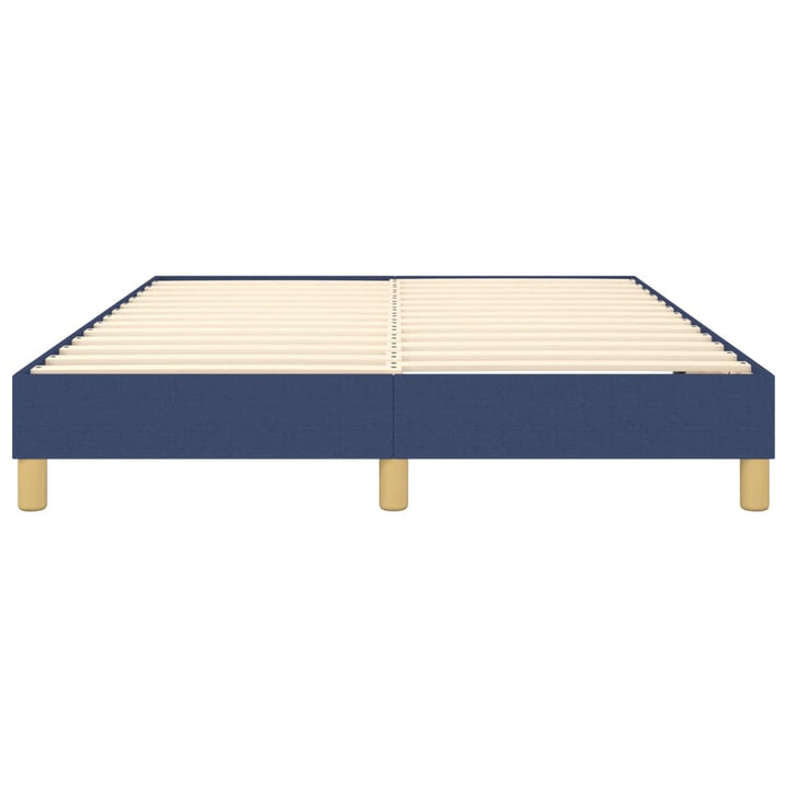 Boxspring sengeramme 140x190 cm stof blå