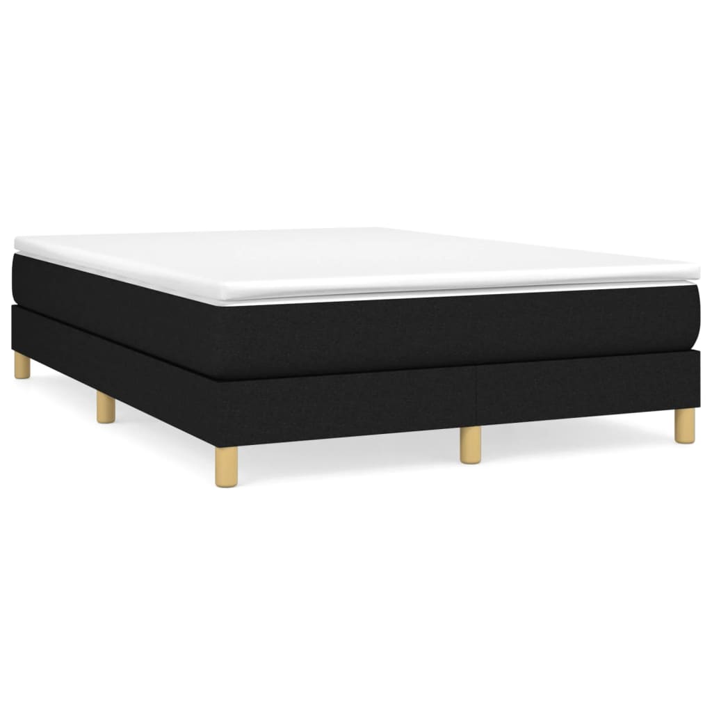 Boxspring sengeramme 140x200 cm stof sort