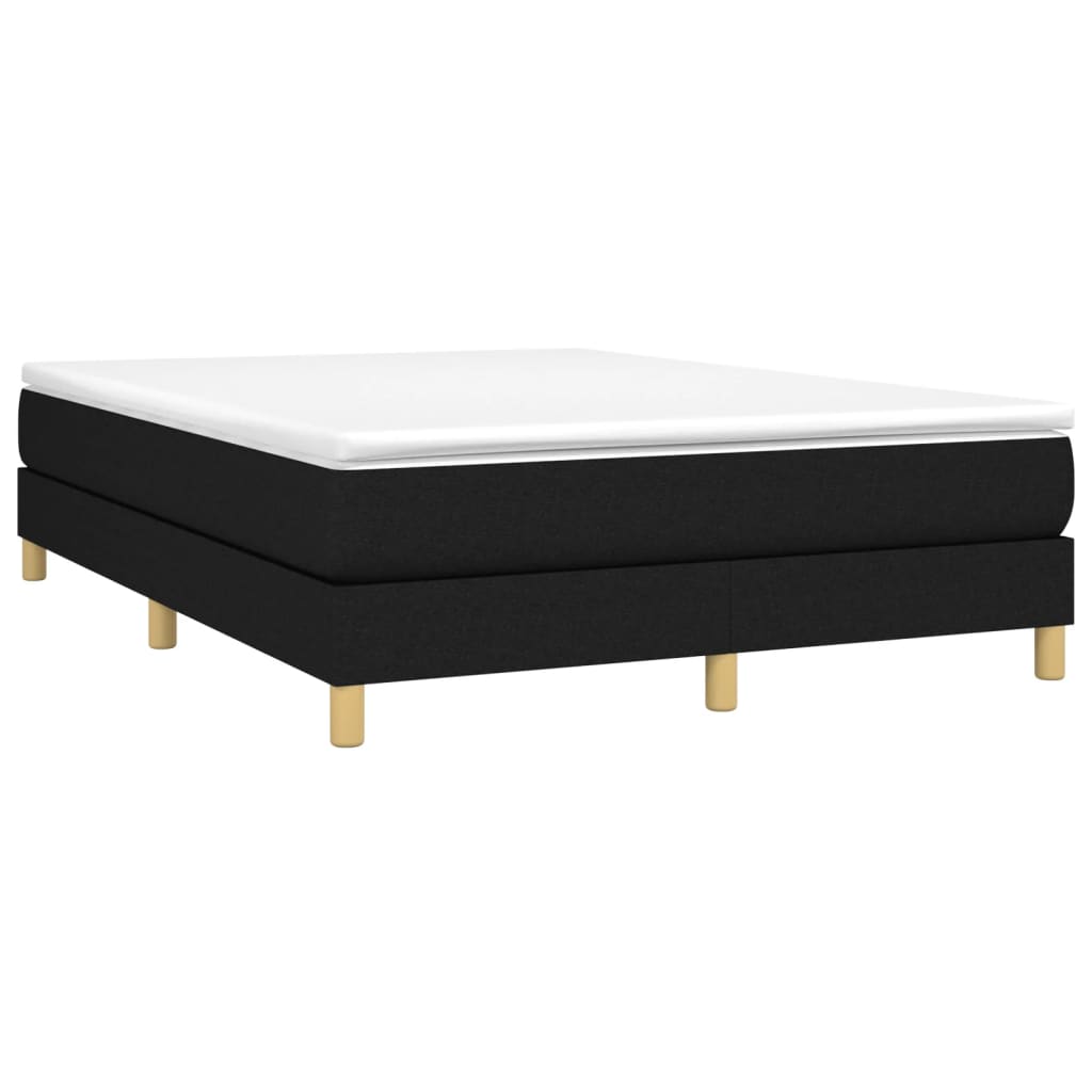 Boxspring sengeramme 140x200 cm stof sort