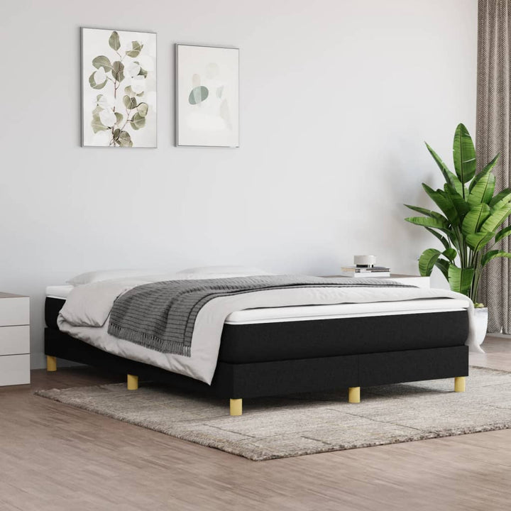 Boxspring sengeramme 140x200 cm stof sort