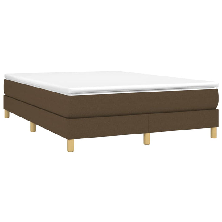 Boxspring sengeramme 140x200 cm stof mørkebrun
