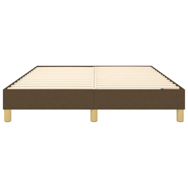 Boxspring sengeramme 140x200 cm stof mørkebrun