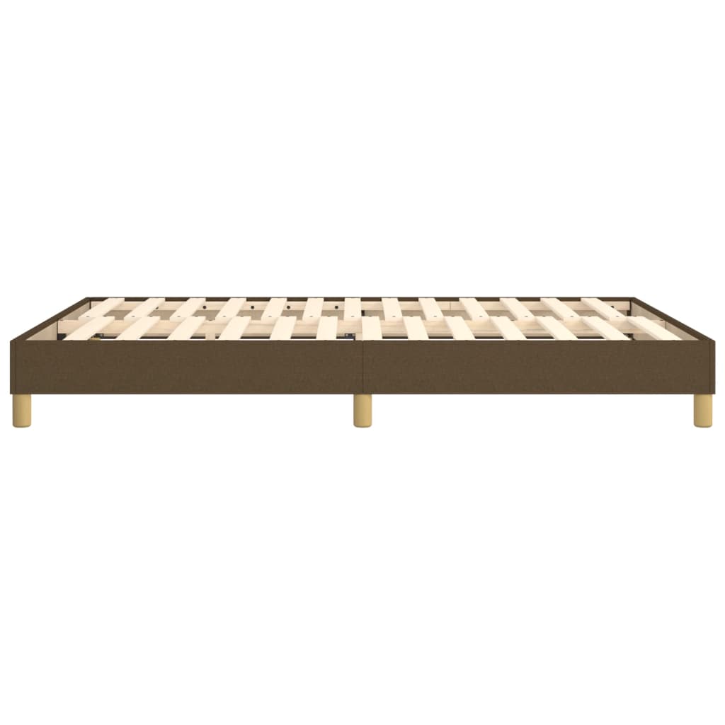 Boxspring sengeramme 140x200 cm stof mørkebrun