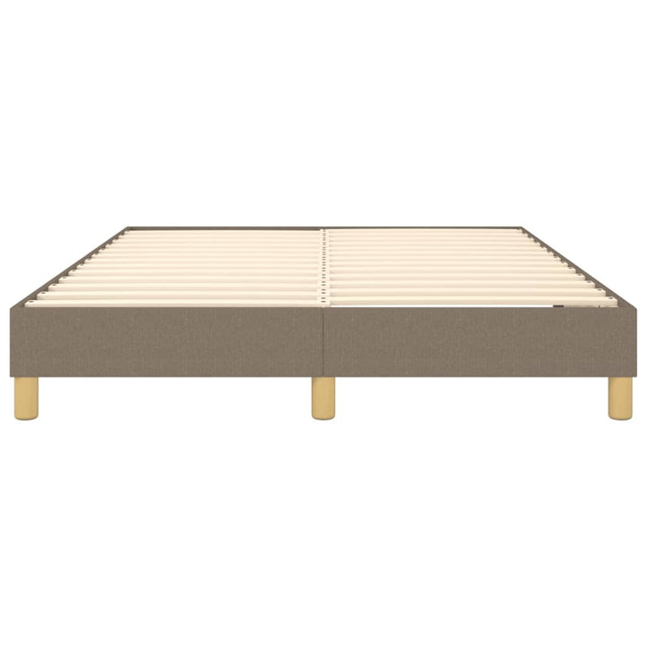 Boxspring sengeramme 140x200 cm stof gråbrun