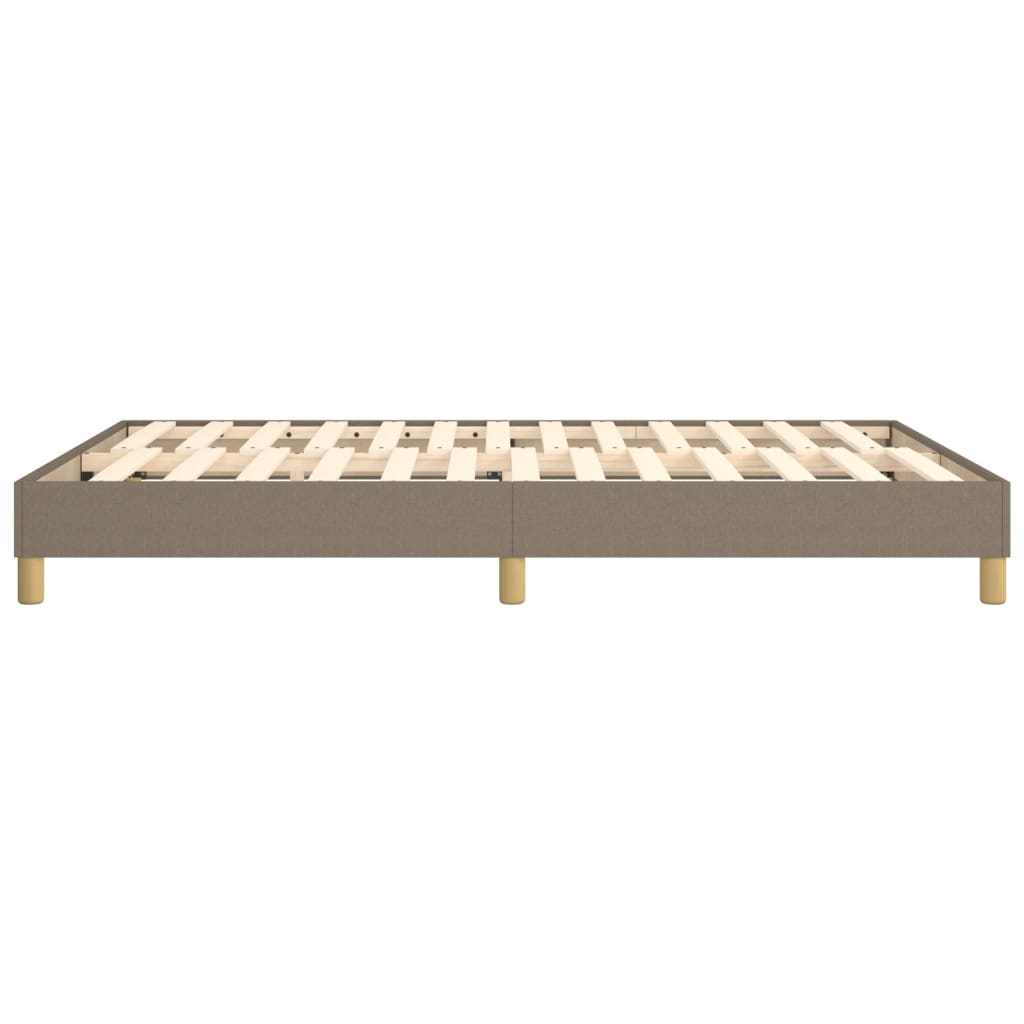 Boxspring sengeramme 140x200 cm stof gråbrun