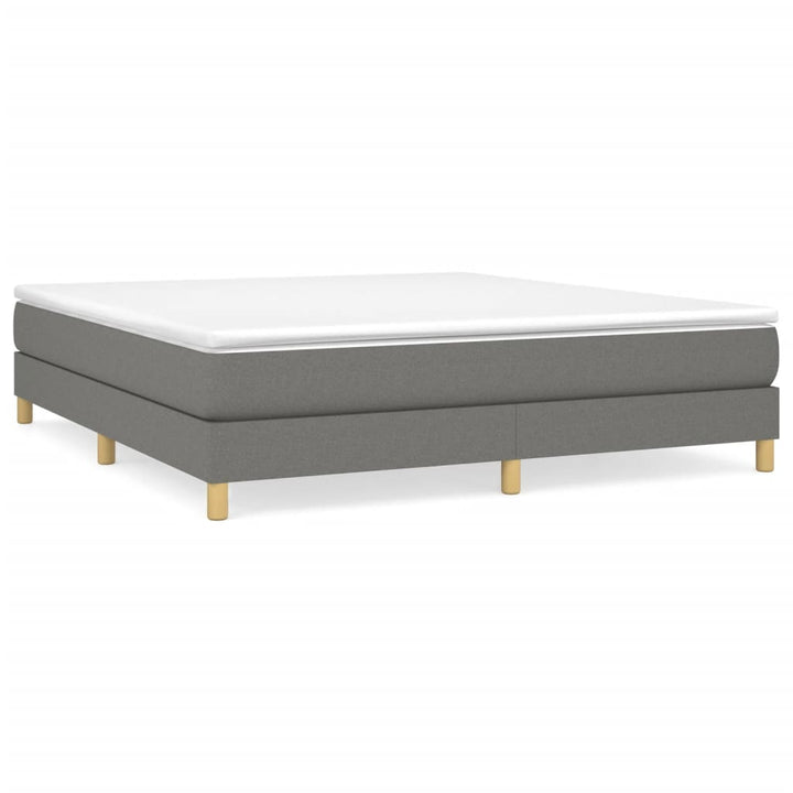 Boxspring sengeramme 160x200 cm stof mørkegrå