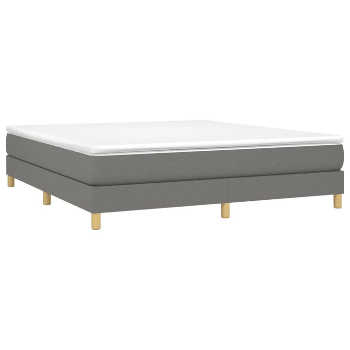 Boxspring sengeramme 160x200 cm stof mørkegrå