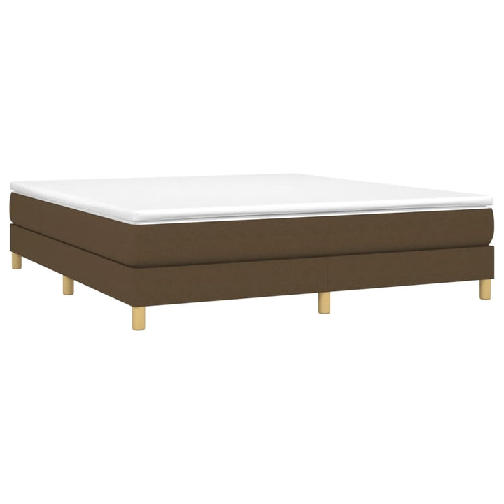Boxspring sengeramme 160x200 cm stof mørkebrun