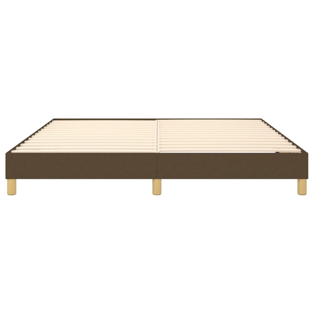 Boxspring sengeramme 160x200 cm stof mørkebrun
