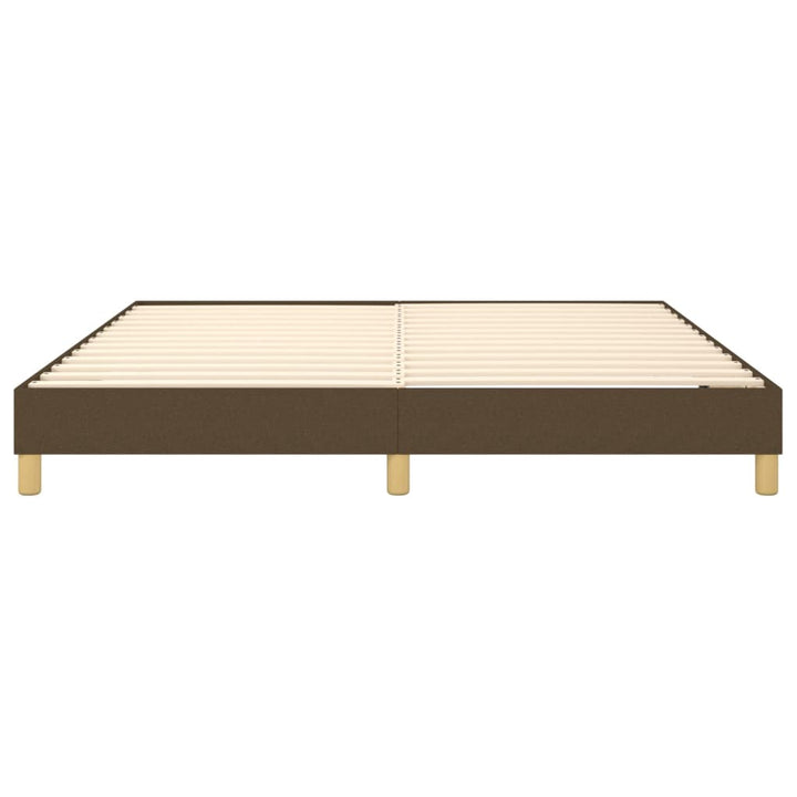 Boxspring sengeramme 160x200 cm stof mørkebrun