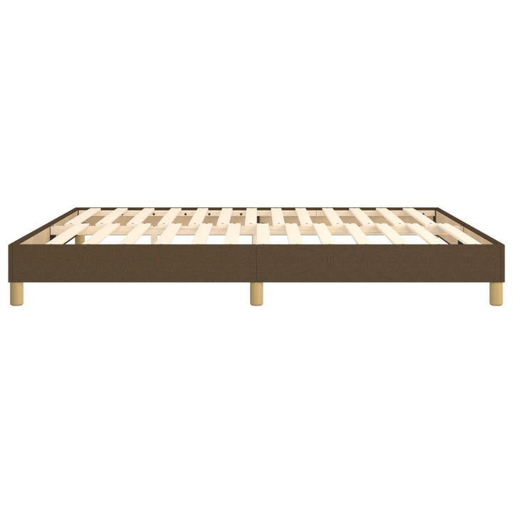 Boxspring sengeramme 160x200 cm stof mørkebrun