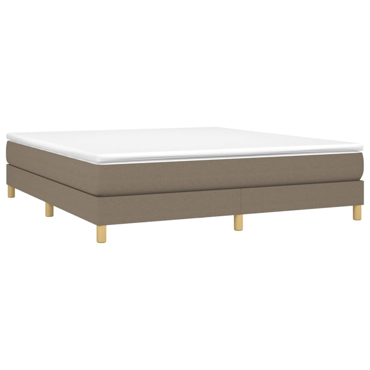 Boxspring sengeramme 160x200 cm stof gråbrun