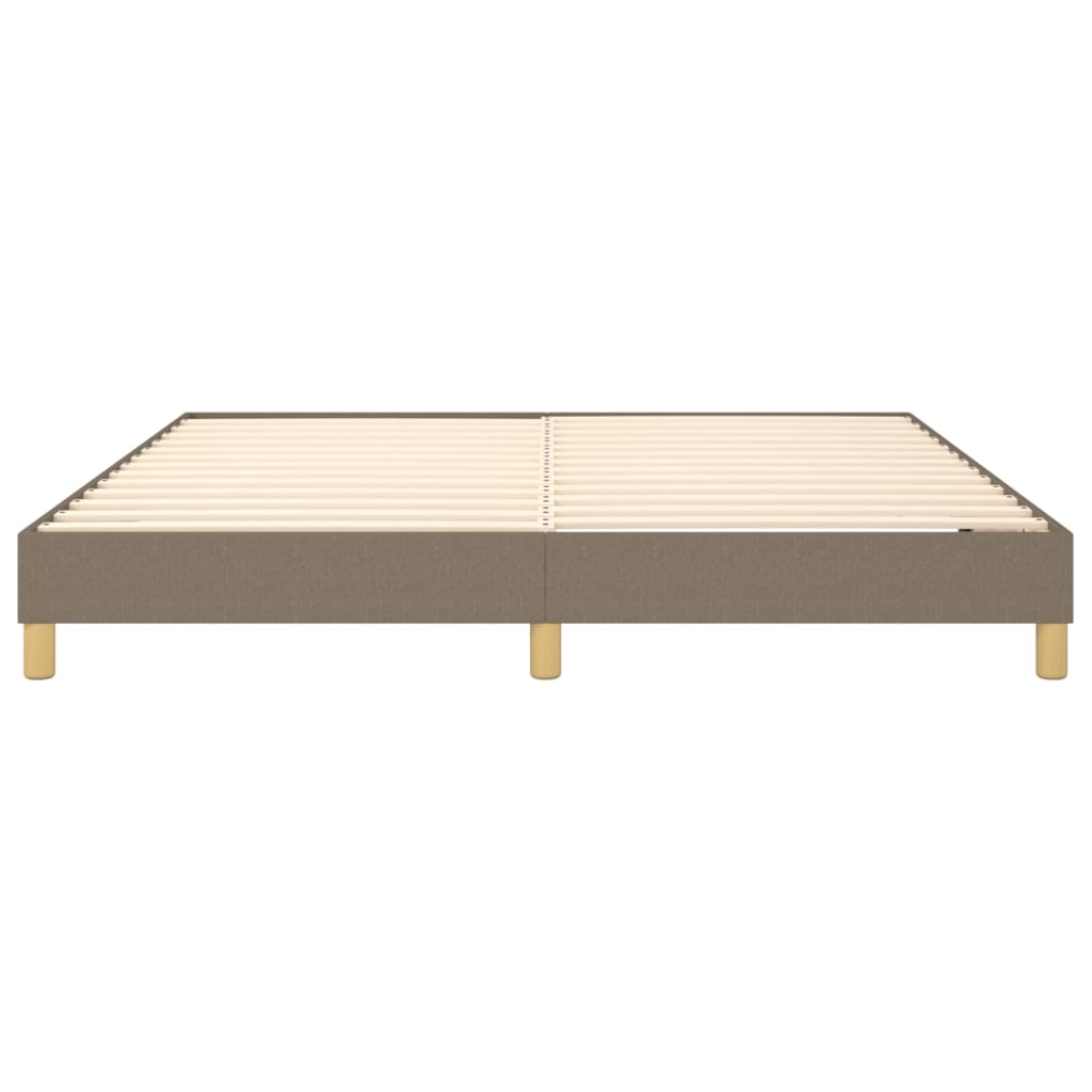 Boxspring sengeramme 160x200 cm stof gråbrun