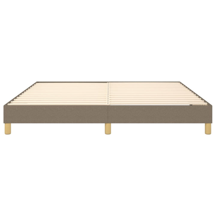 Boxspring sengeramme 160x200 cm stof gråbrun