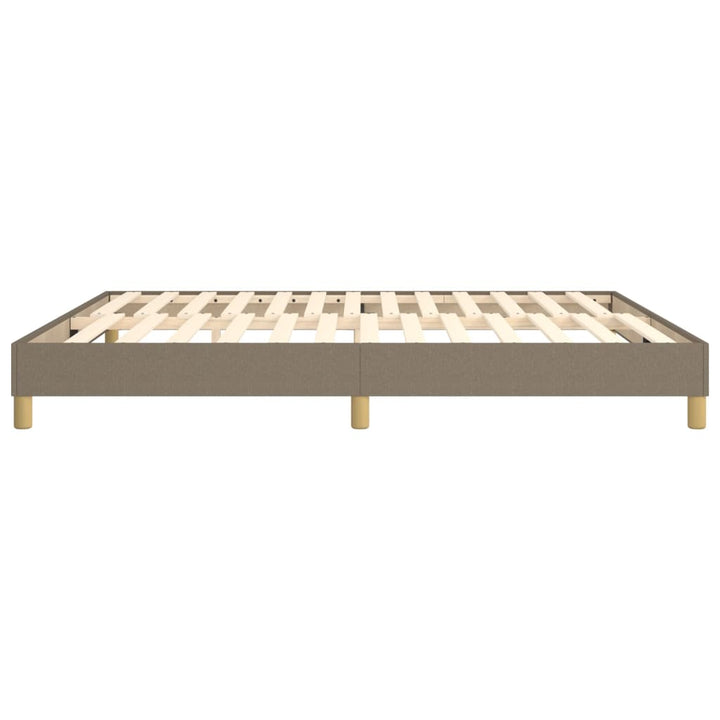 Boxspring sengeramme 160x200 cm stof gråbrun