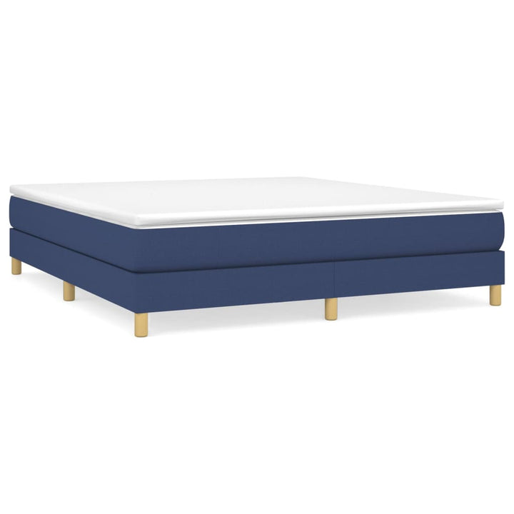 Boxspring sengeramme 160x200 cm stof blå