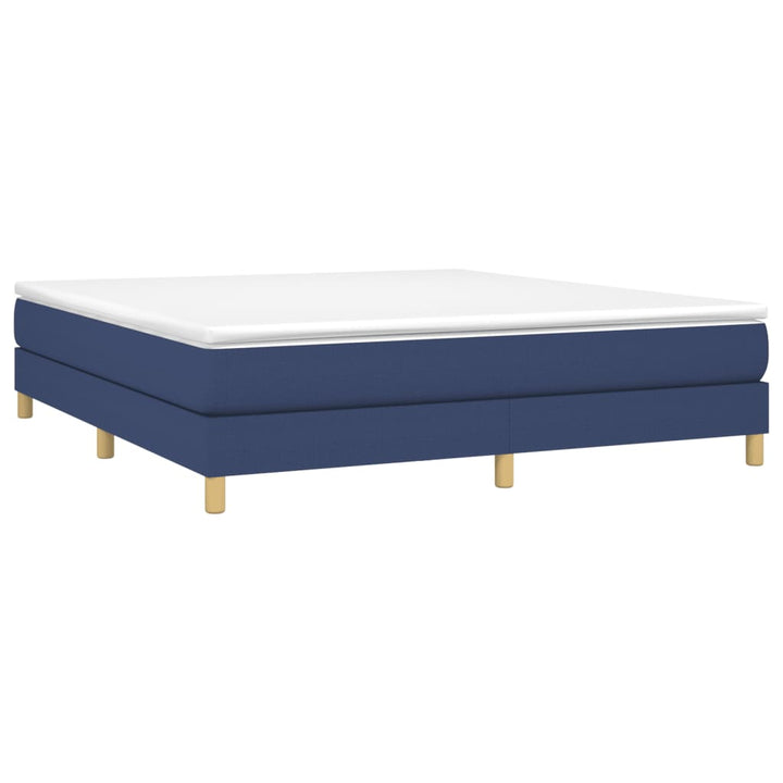 Boxspring sengeramme 160x200 cm stof blå