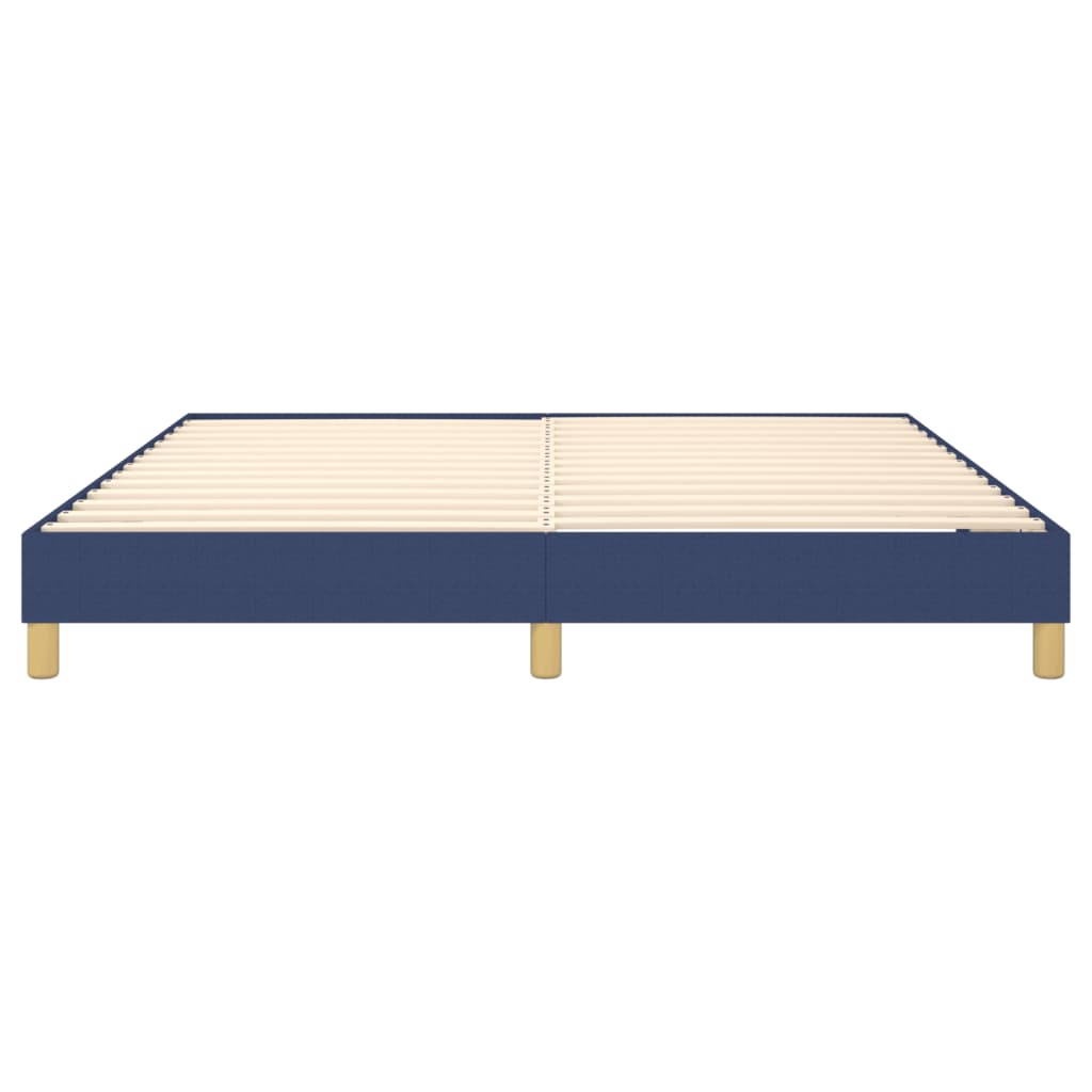 Boxspring sengeramme 160x200 cm stof blå