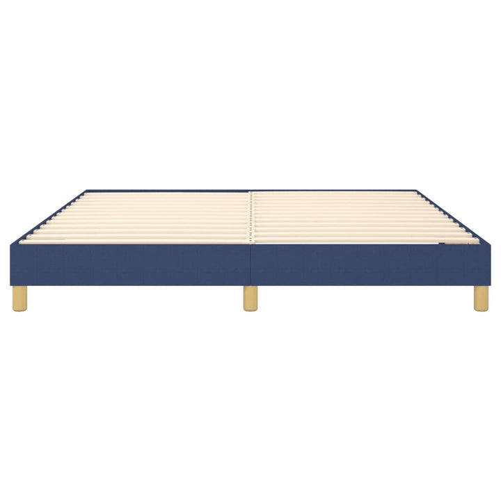 Boxspring sengeramme 160x200 cm stof blå