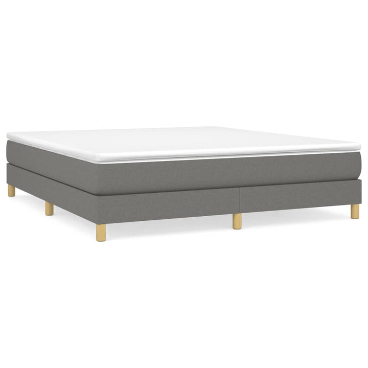 Boxspring sengeramme 180x200 cm stof mørkegrå