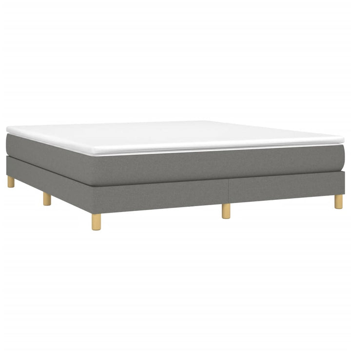 Boxspring sengeramme 180x200 cm stof mørkegrå