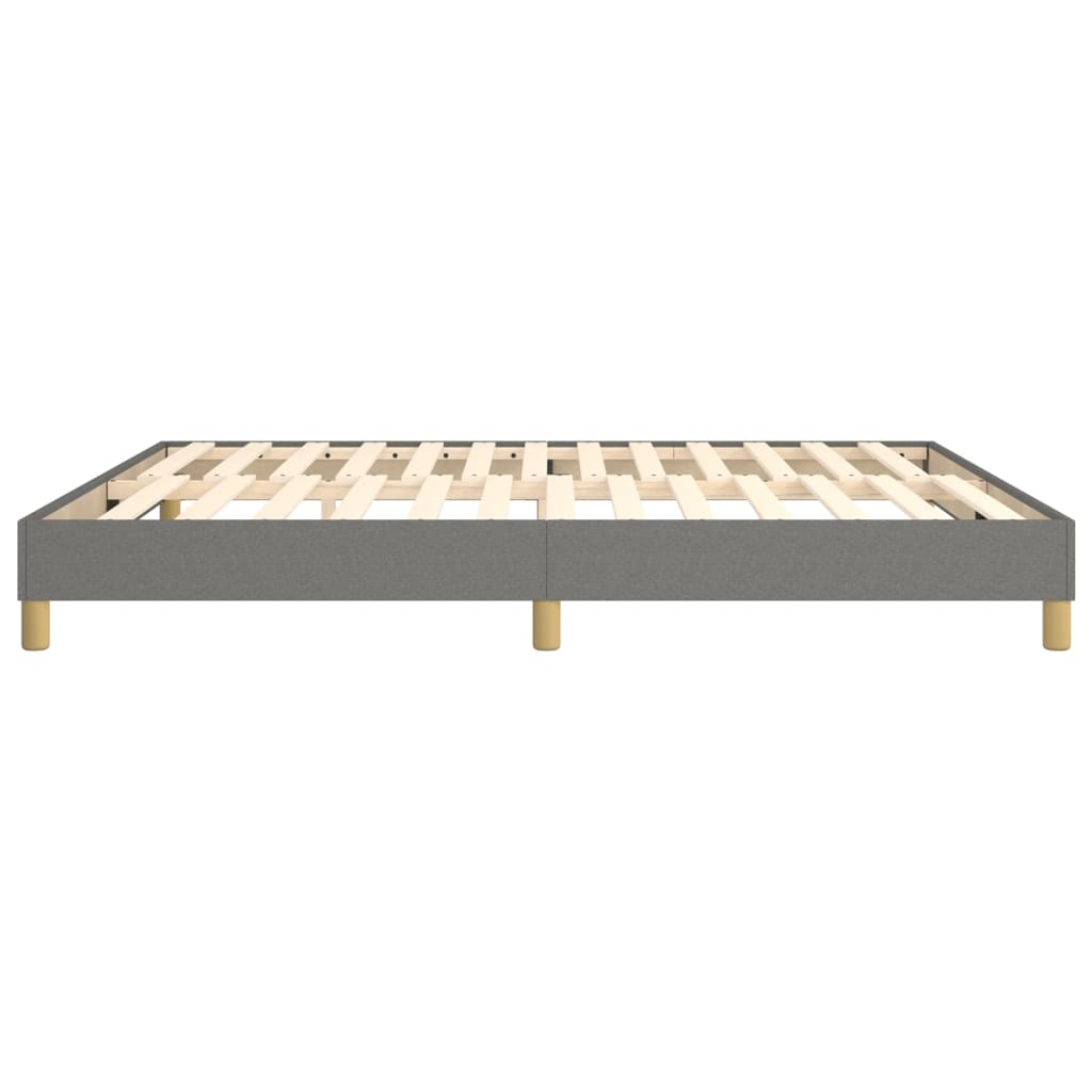Boxspring sengeramme 180x200 cm stof mørkegrå