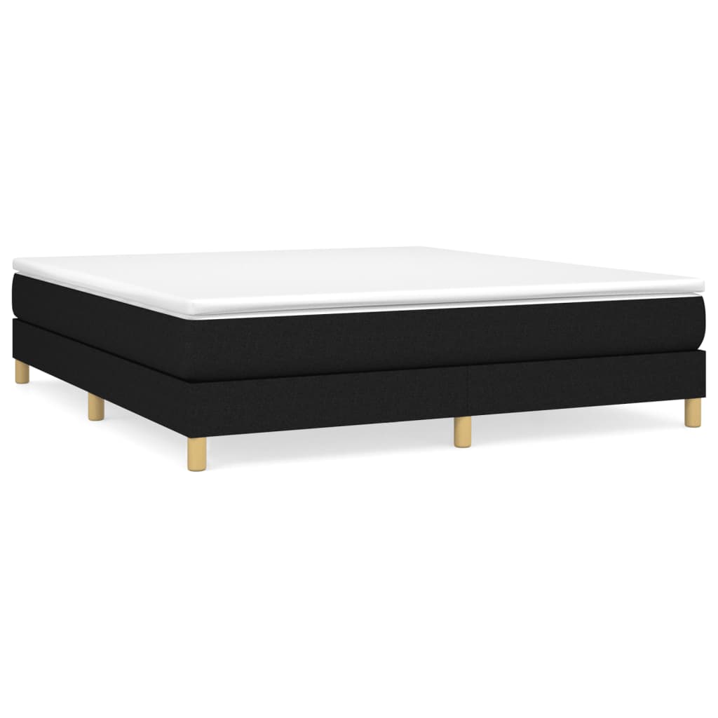 Boxspring sengeramme 180x200 cm stof sort