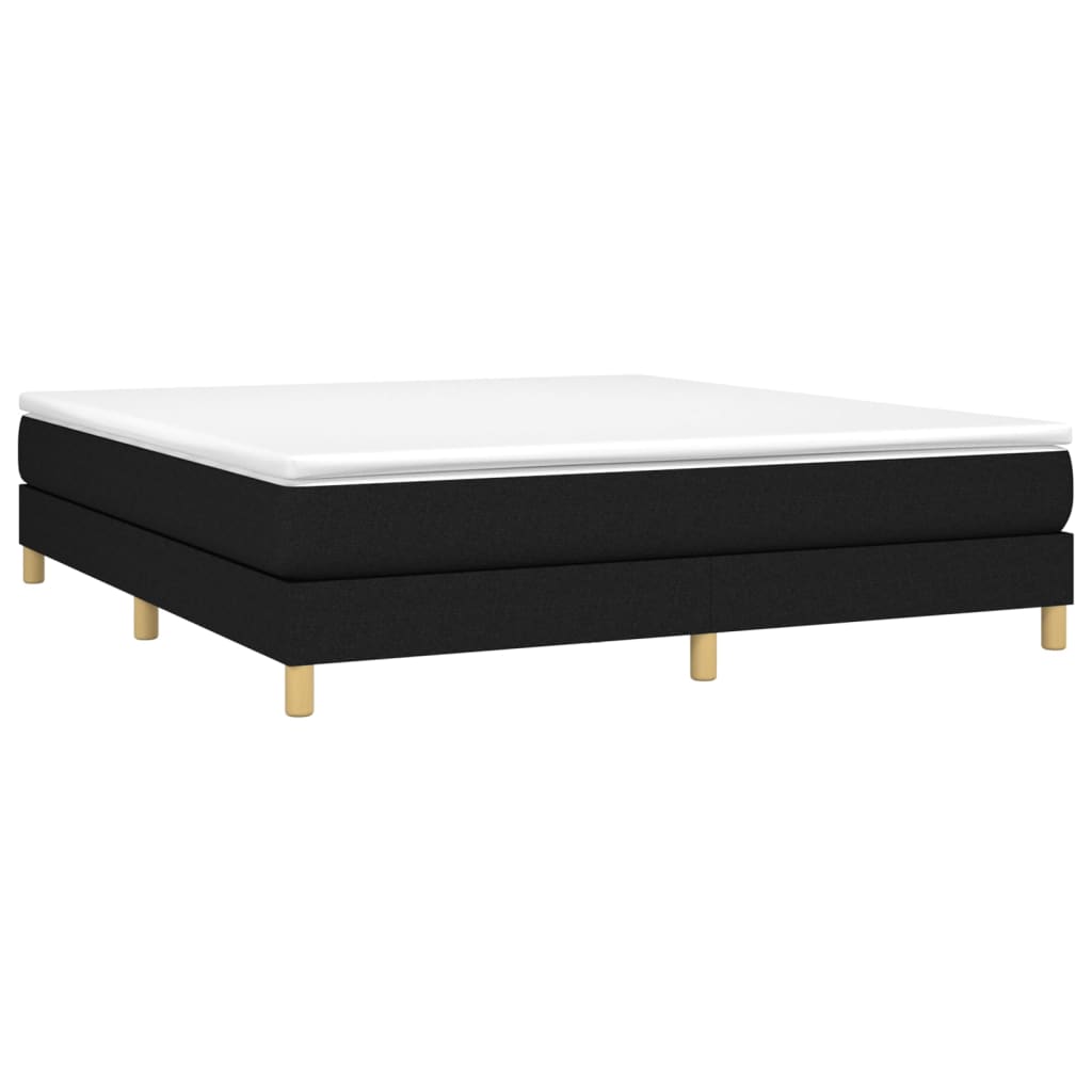 Boxspring sengeramme 180x200 cm stof sort