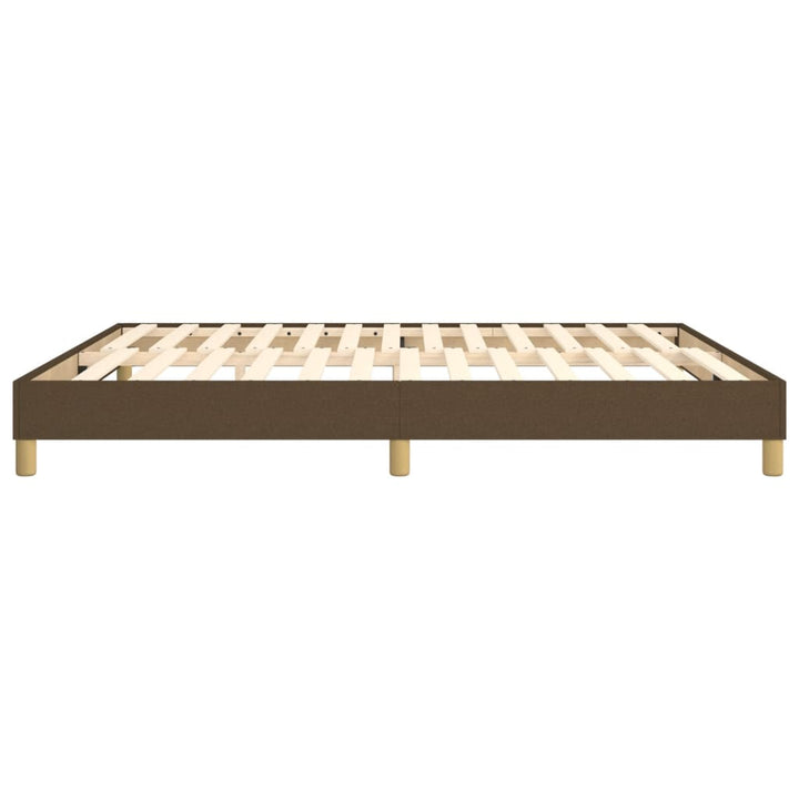 Boxspring sengeramme 180x200 cm stof mørkebrun