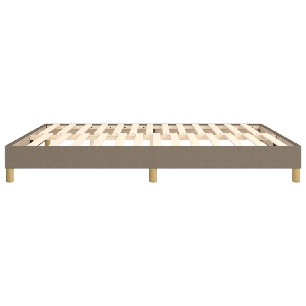 Boxspring sengeramme 180x200 cm stof gråbrun