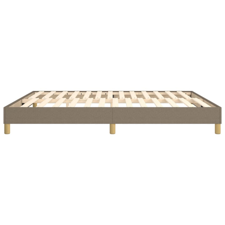 Boxspring sengeramme 180x200 cm stof gråbrun