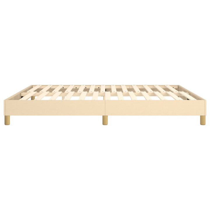 Boxspring sengeramme 180x200 cm stof cremefarvet
