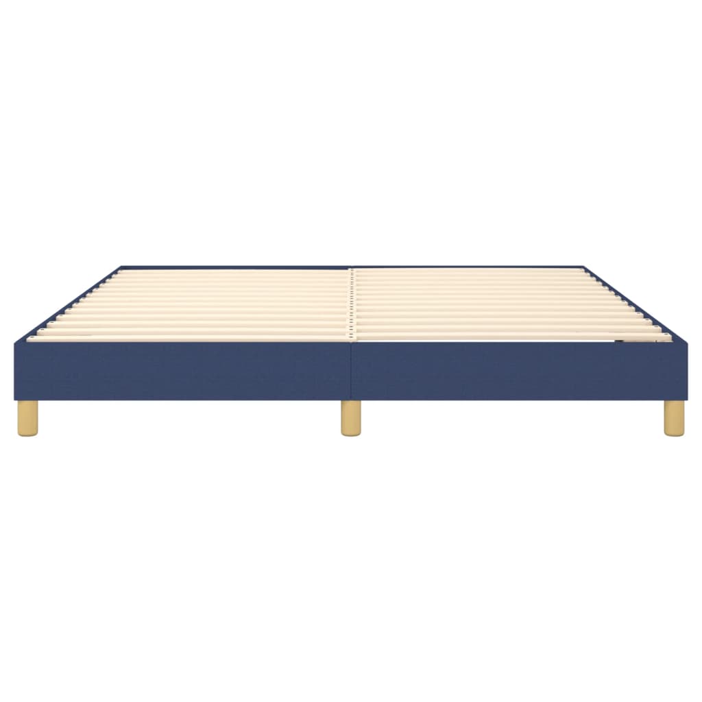 Boxspring sengeramme 180x200 cm stof blå