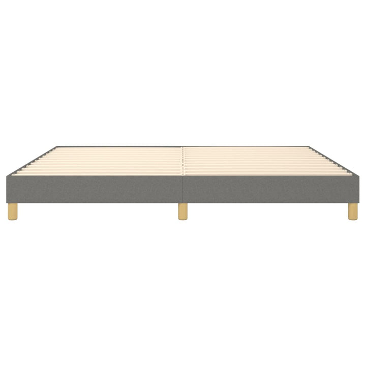 Boxspring sengeramme 200x200 cm stof mørkegrå