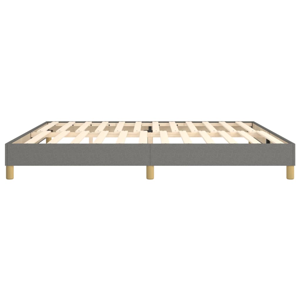 Boxspring sengeramme 200x200 cm stof mørkegrå