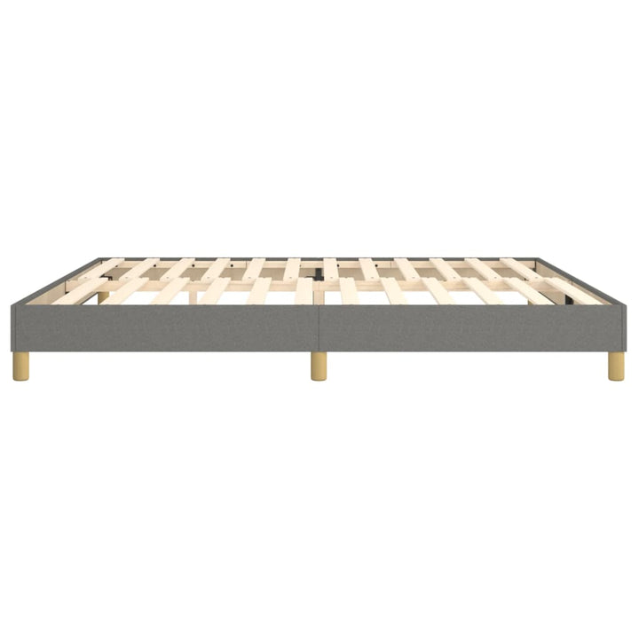 Boxspring sengeramme 200x200 cm stof mørkegrå