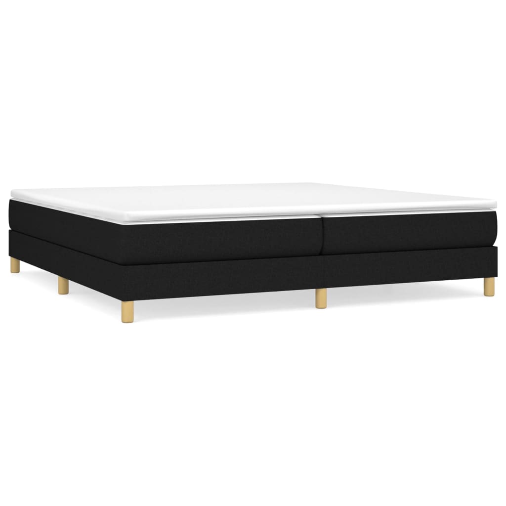 Boxspring sengeramme 200x200 cm stof sort